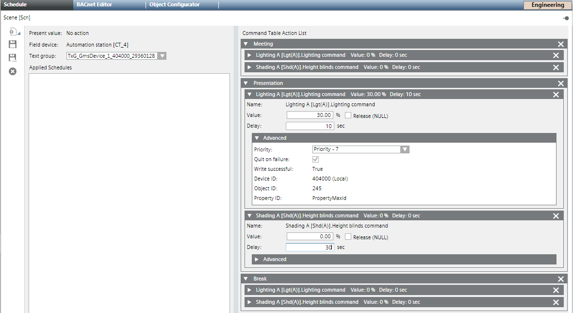 Object Assignment for Scenes